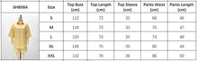 Two Piece Sets Turn Down Collar Full Sleeve Shirt Striped Short Pants Elastic Waist
