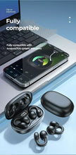 TWS Wireless Bone Conduction Headphones Waterproof Sports Earbuds Earring Ear Hook With Mic Headset