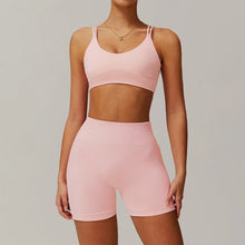 2-pieces Casual Sportswear: Sports Bras + Shorts Sets