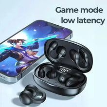 TWS Wireless Bone Conduction Headphones Waterproof Sports Earbuds Earring Ear Hook With Mic Headset