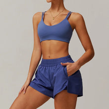 2-pieces Casual Sportswear: Sports Bras + Shorts Sets