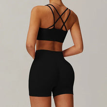 2-pieces Casual Sportswear: Sports Bras + Shorts Sets