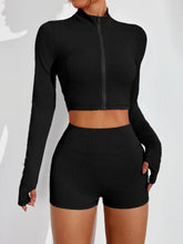 Women's quick drying and breathable three piece exercise and yoga suit: High Waisted Shorts, Vest, and Jacket