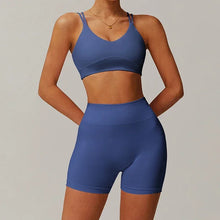 2-pieces Casual Sportswear: Sports Bras + Shorts Sets