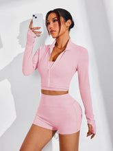 Women's quick drying and breathable three piece exercise and yoga suit: High Waisted Shorts, Vest, and Jacket