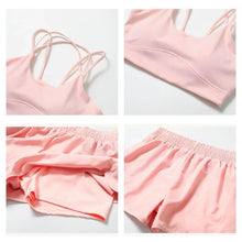 2-pieces Casual Sportswear: Sports Bras + Shorts Sets