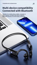 Wireless Earphone Bone Conduction Bluetooth Compatible Headphone Hand-free With Mic