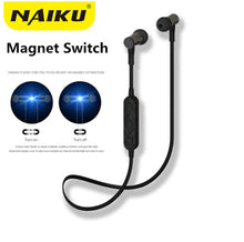 New NAIKU HT3 Wireless Headphone Bluetooth Earphone Magnetic switch For Phone Neckband