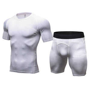 Men's Compression T Shirt and Shorts