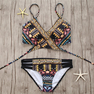 Lovey Village Sexy Brazilian Aztec String Bikini