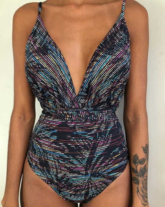 New 2019 Sexy Brazilian One Piece Backless Bodysuit Swimsuit